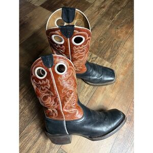 Ariat  Western Boot Square Toe Cowboy  Men's 8.5 EE brown Black